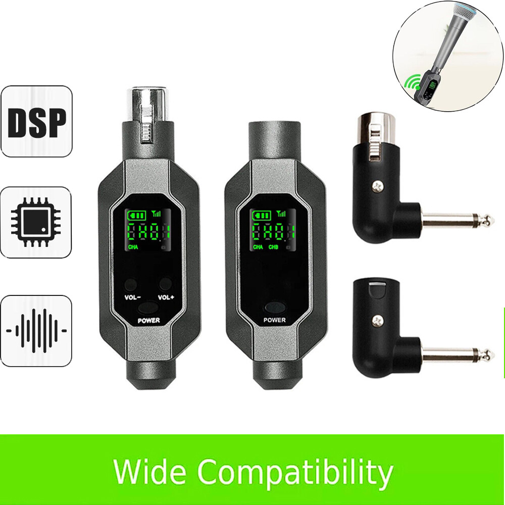 For 1 mic Wireless Microphone Converter XLR Transmitter and Receiver Microphone