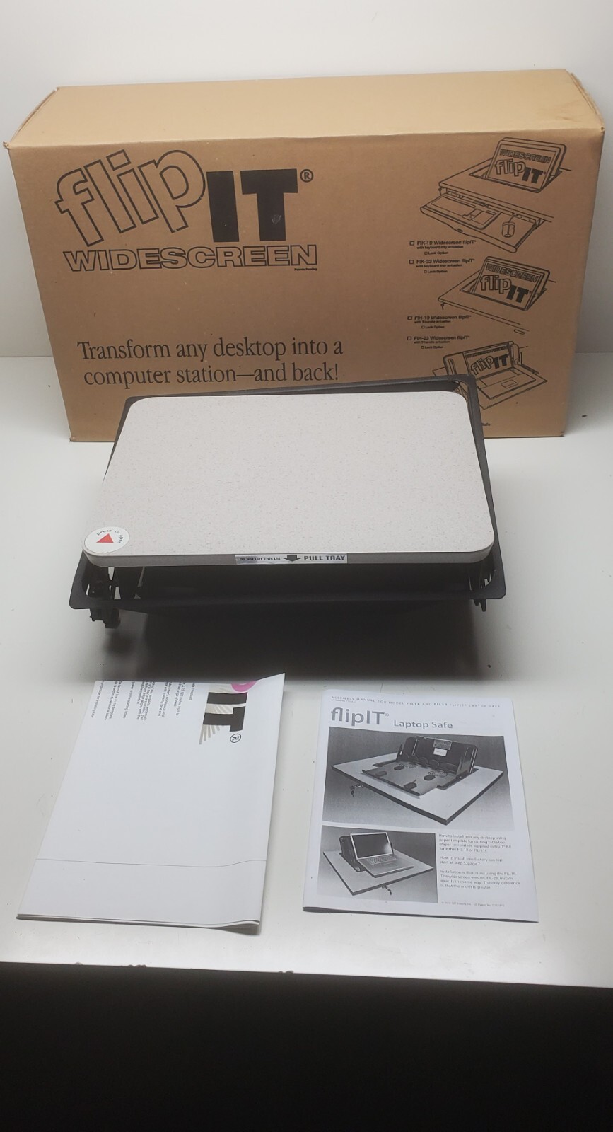 Flip IT Fil-18 Laptop Safe  In-Desk Mounted, flipIT Smartdesks