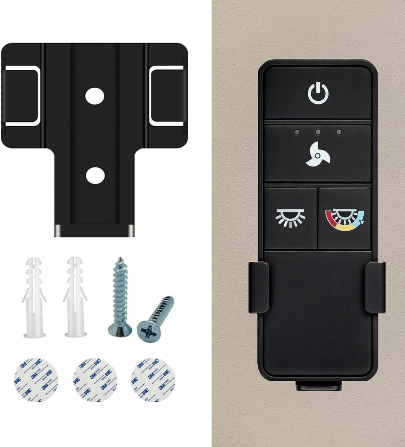 TX028C-S Ceiling Fan Remote Wall Mount Holder for Hampton Bay Home Decorators