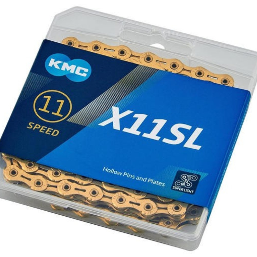 KMC X11SL 11 Speed Chain Bicycle Chain 1/2 x 11/128 inch 118 Links Gold