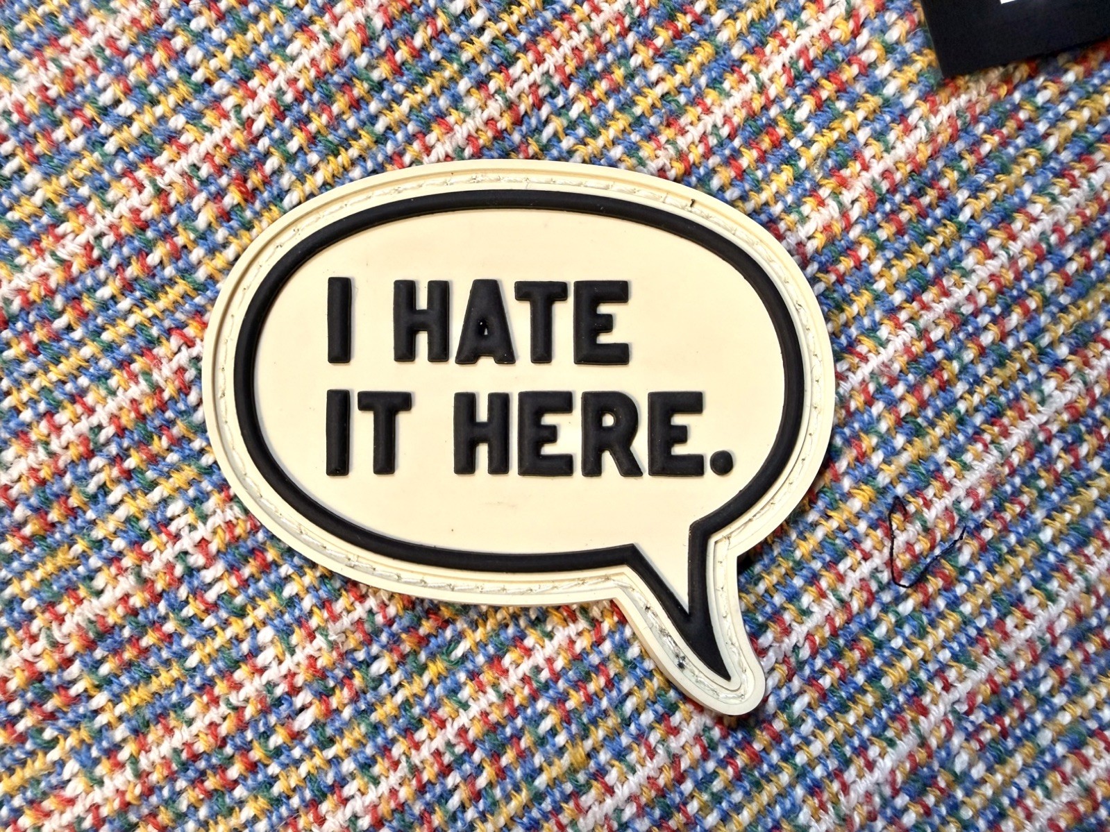 Data Crew - Hate it here RE - XL RE PVC Patch - Super Duper Rare - Sold Out