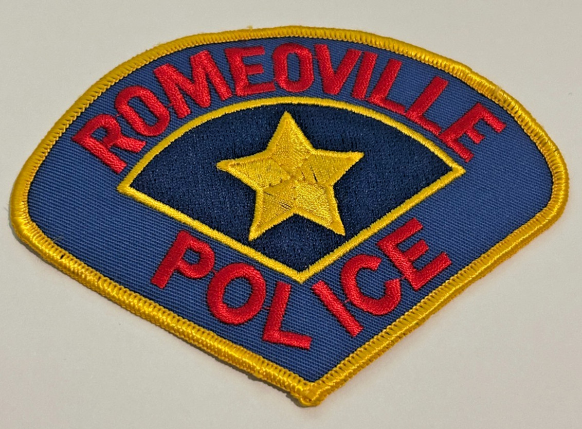 Vintage Romeoville Illinois Police Patch Unused