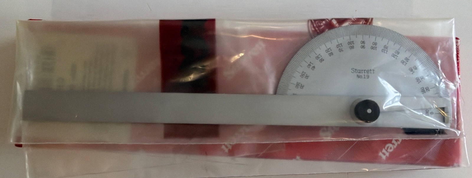 Starrett C19 Steel Protractor, 6", 0-180 Degrees