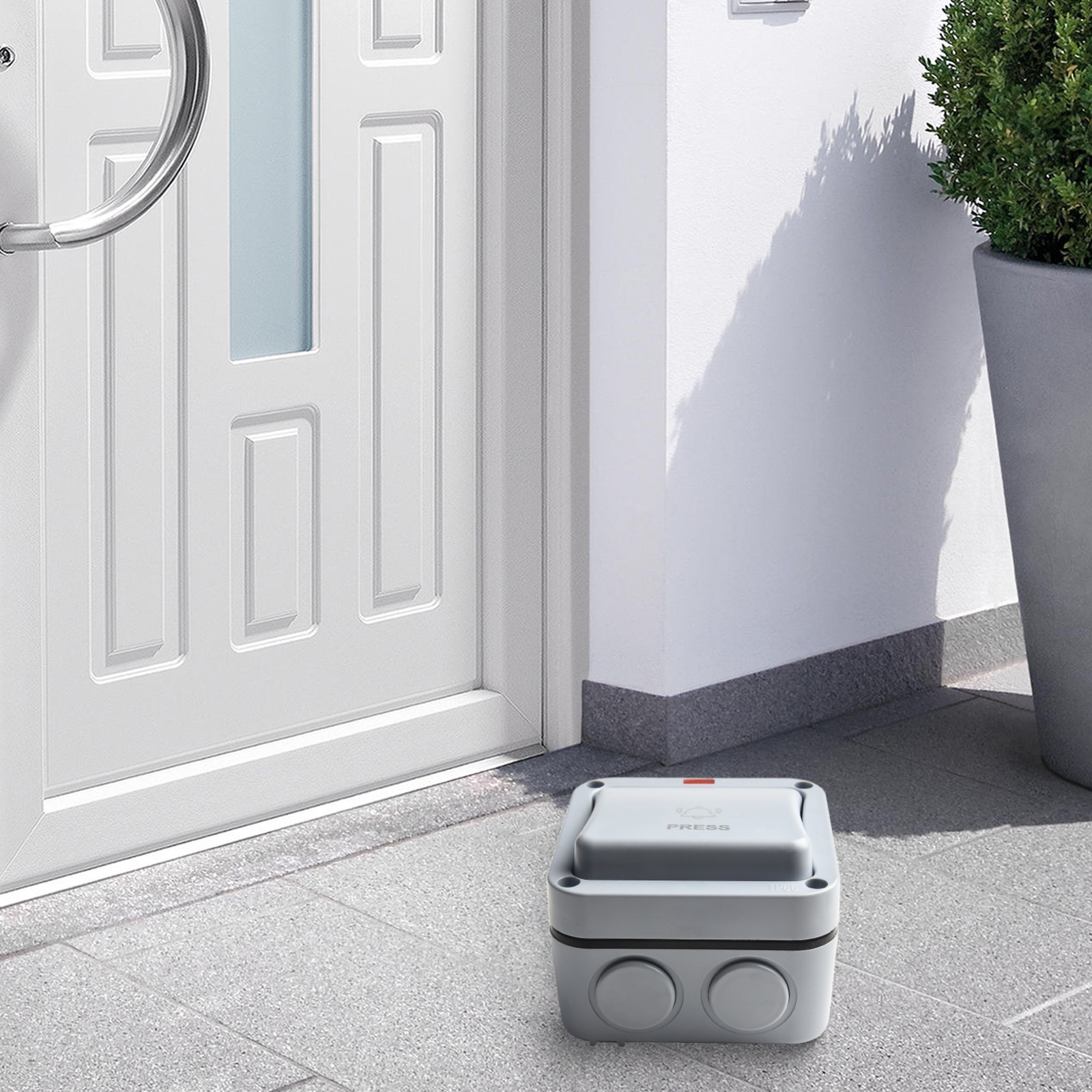 Outdoor Doorbell Button Switch Waterproof and Dustproof 220V~250V Plastic