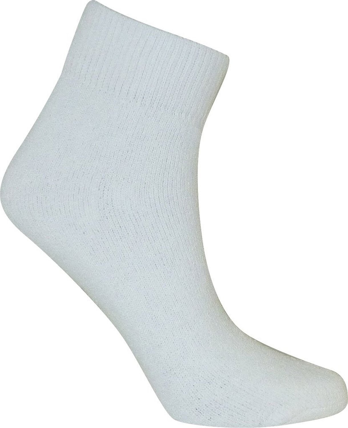 Davido Mens socks ankle / quarter 100% cotton made in Italy 6 pairs white 13-15