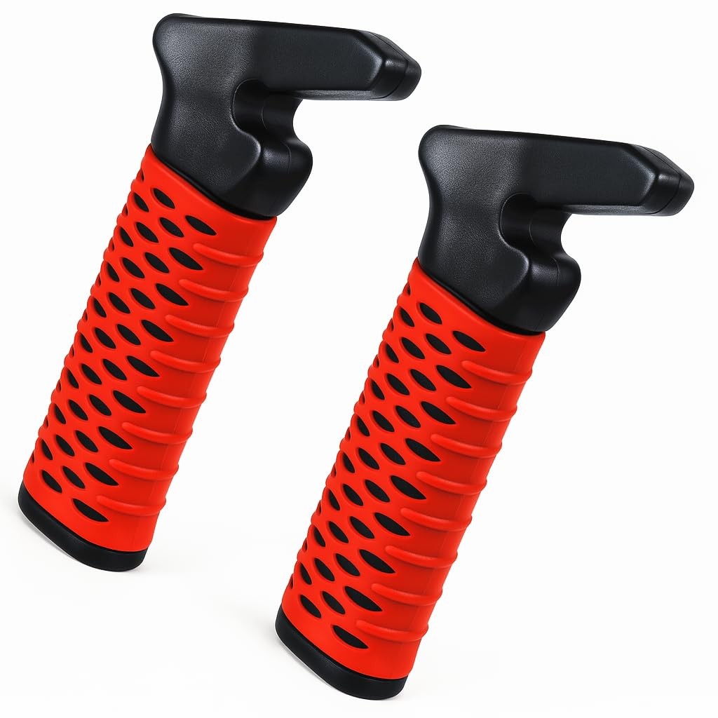 CAidRE 2 Pack Car Door Handle for Elderly, Assist 2 Pack, Red
