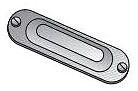 O-Z/Gedney BS350S, Conduit Outlet Body Cover, 3 1/2&4"Stl Cond Bdy Cvr, 1 PC