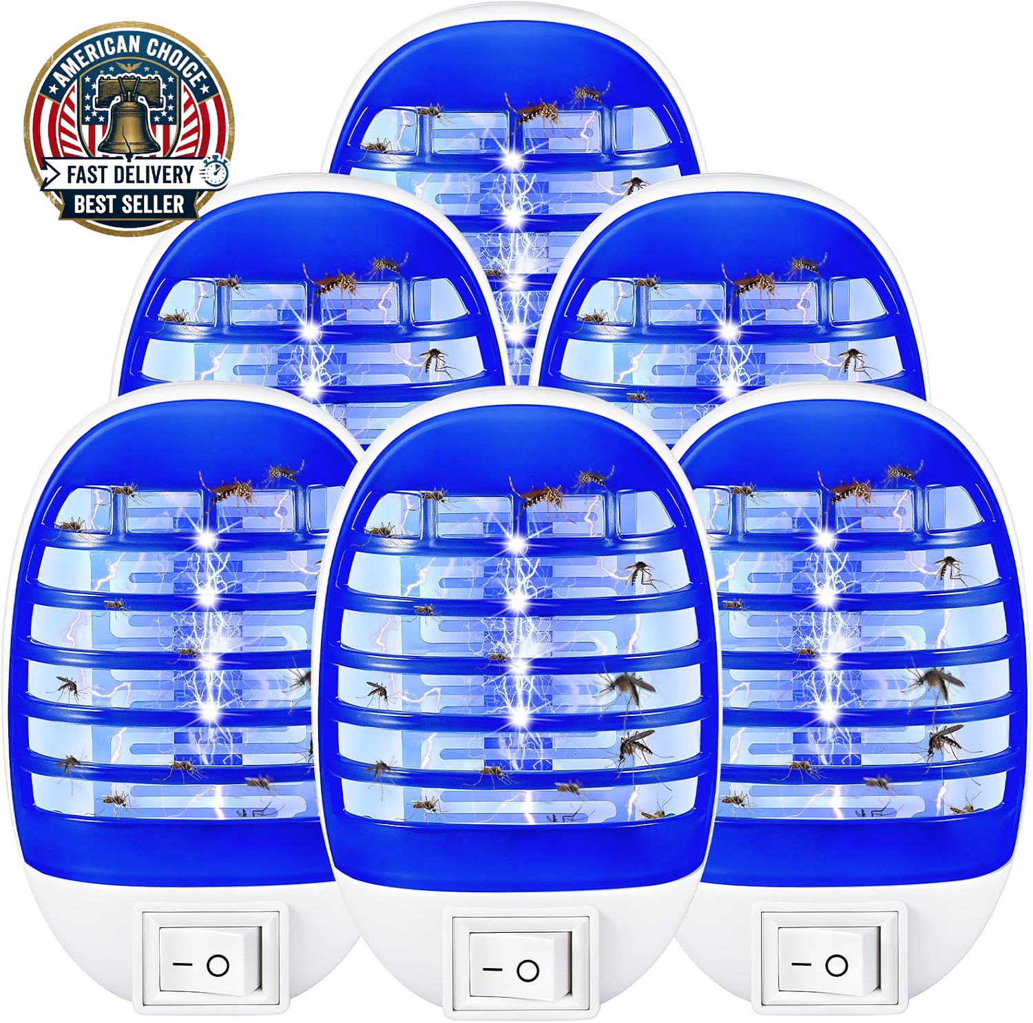 Indoor Bug Zapper Plug in Electronic Mosquito Zapper Fly Zapper Lamp for Bug Gna