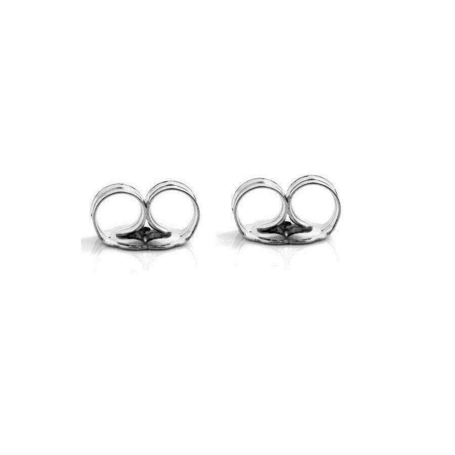 14K Yellow Or White Solid Gold Earring Backs 1 Pair Butterfly Large