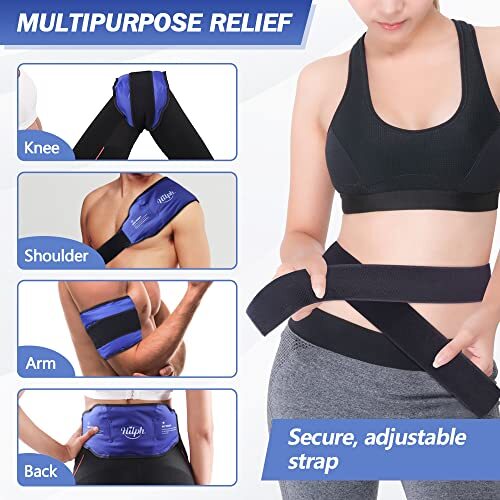 Back Pain Cold Reusable Ice Pack Belt Therapy for Lower Lumbar Sciatic Nerve