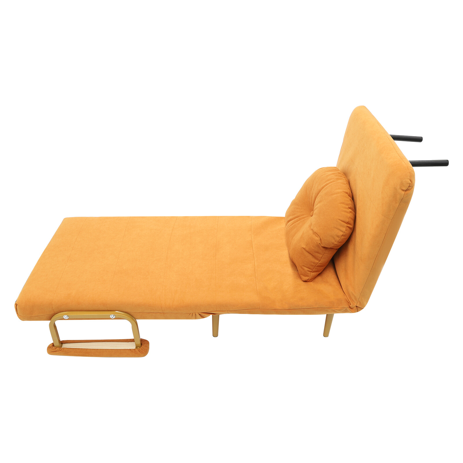 Convertible Sofa Bed Orange Sofa Chair Bed Floor Standing Folding Sofa Bed