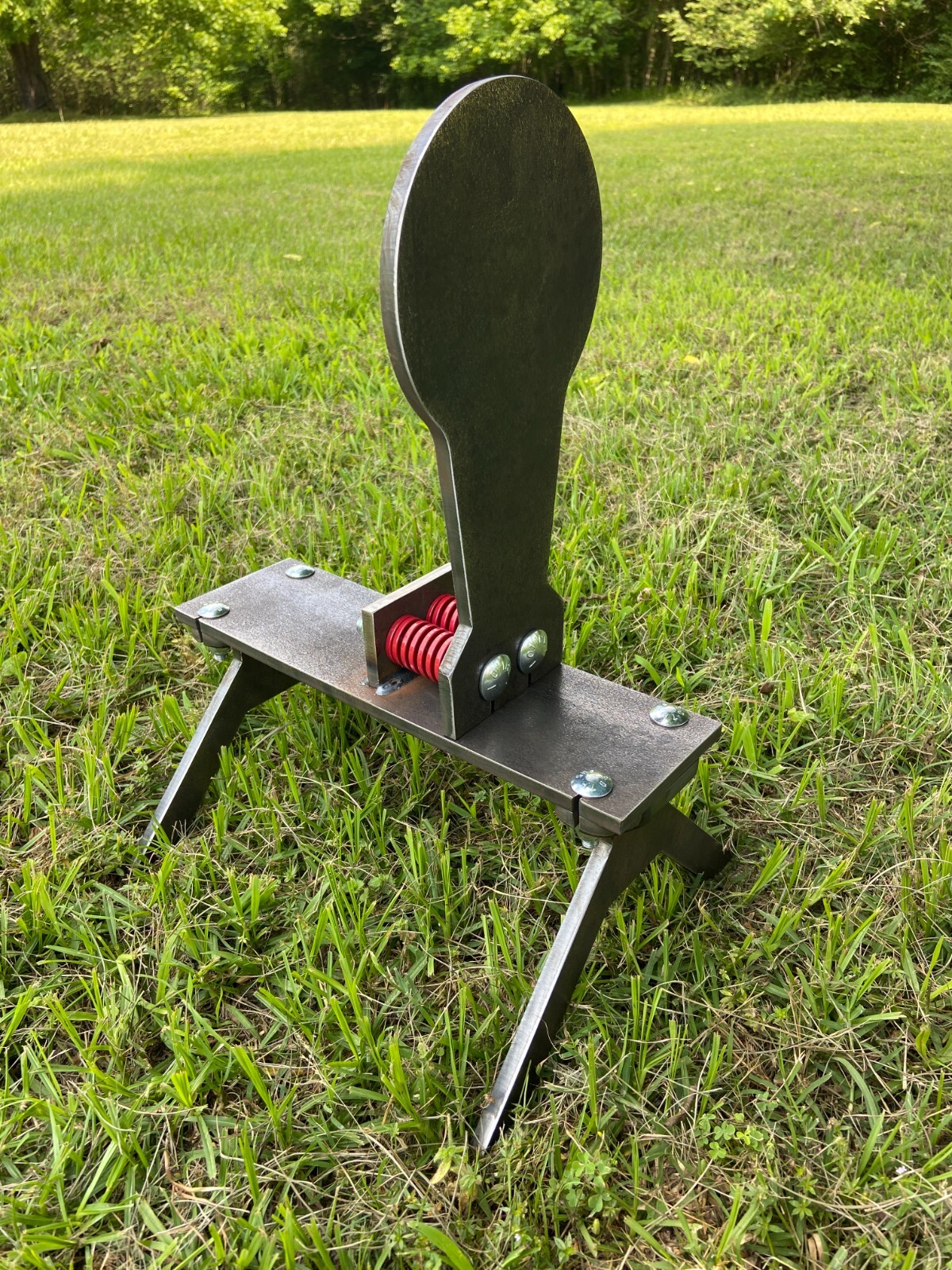 3/8"AR500 6"x12" Auto Reset Classic Popper Reactive Steel Shooting Ground Target