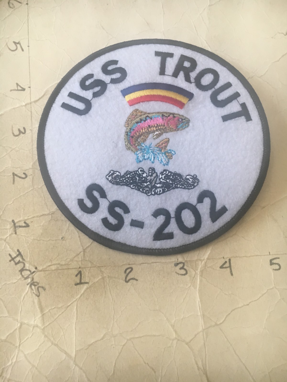 US NAVY USS Trout SS-202 Submarine Patch 8/8/25