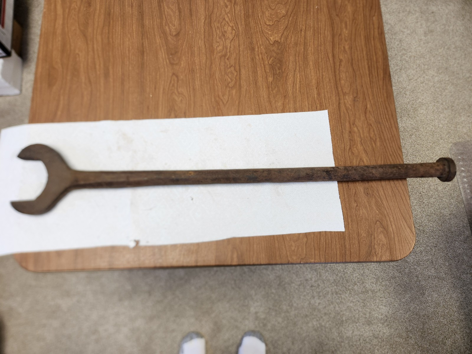 Vintage Large 3 1/2" Blacksmith or Iron Workers Wrench 36" long