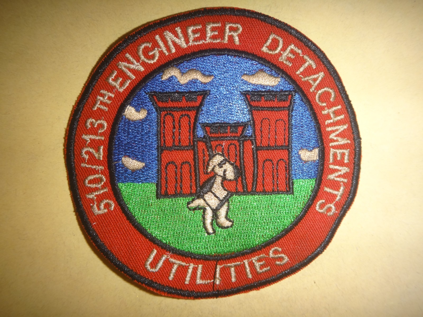 Vietnam War US Army 510th and 213th ENGINEER DETACHMENTS UTILITIES Patch