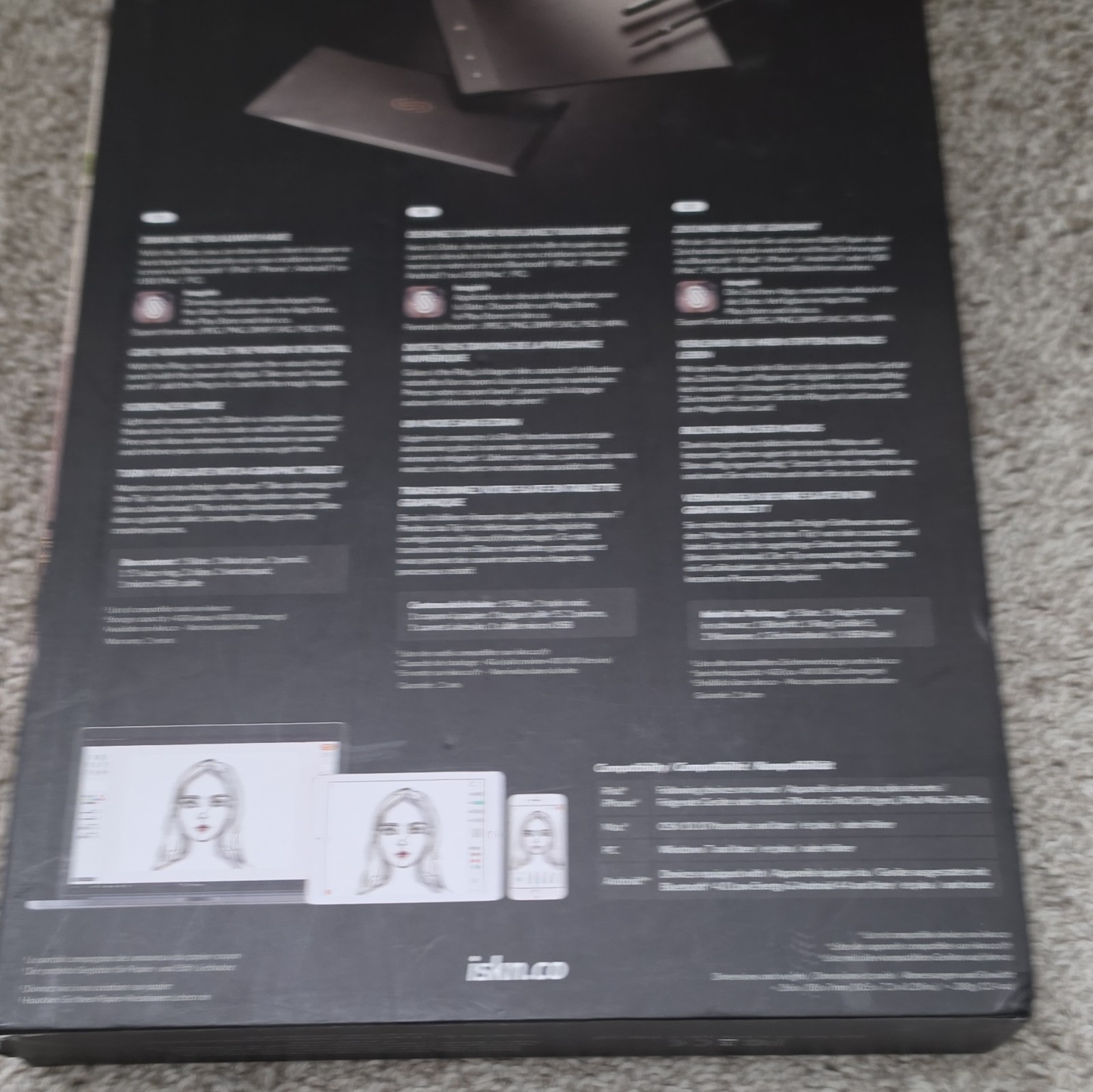 iskn the Slate 2+ Graphics Tablet Set w/ The Tip Stylus, USB (TS2E2)