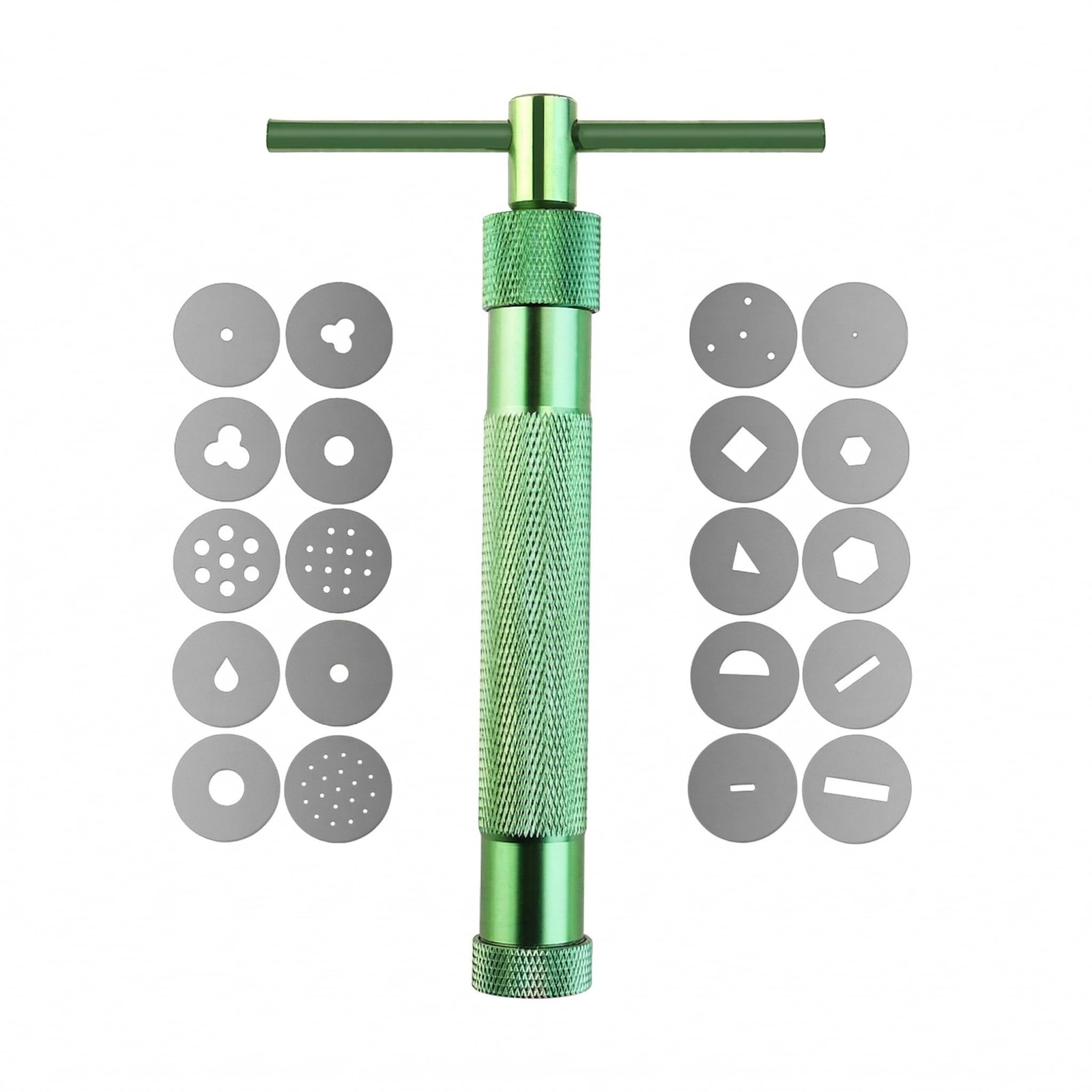 VORCOOL Polymer Clay Extruder Gun Tool with 20 Unique Discs - Durable Alumini...