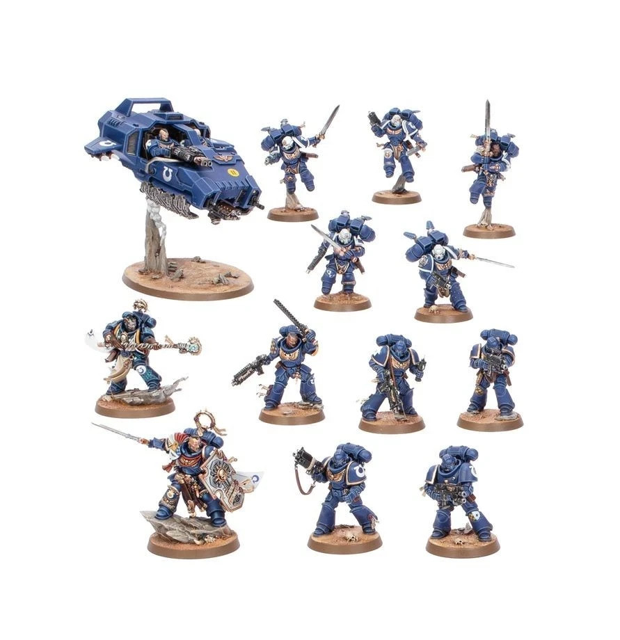 40K - Space Marine HALF - Starter Set Army   NOS w / Reference, Bases  Free Ship