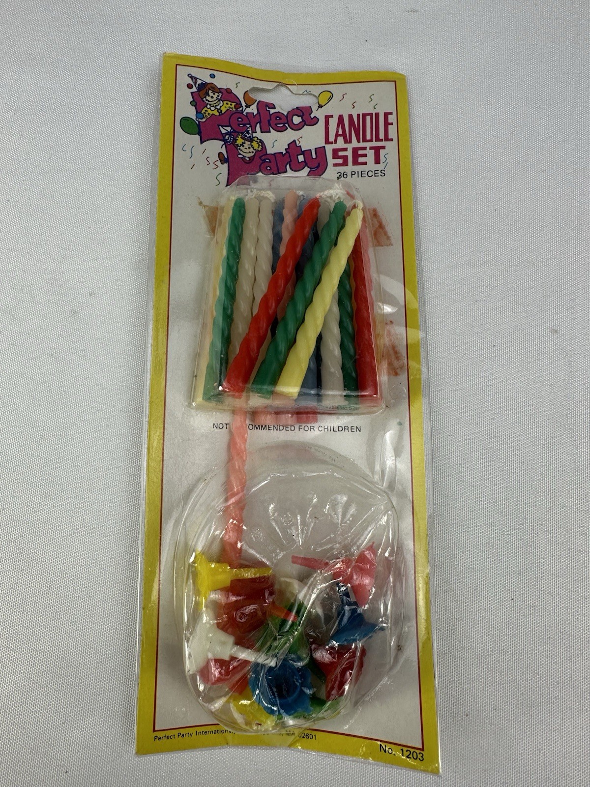 Vintage Perfect Party Birthday Candle Set No. 1203 – 36 Pieces – New Old Stock