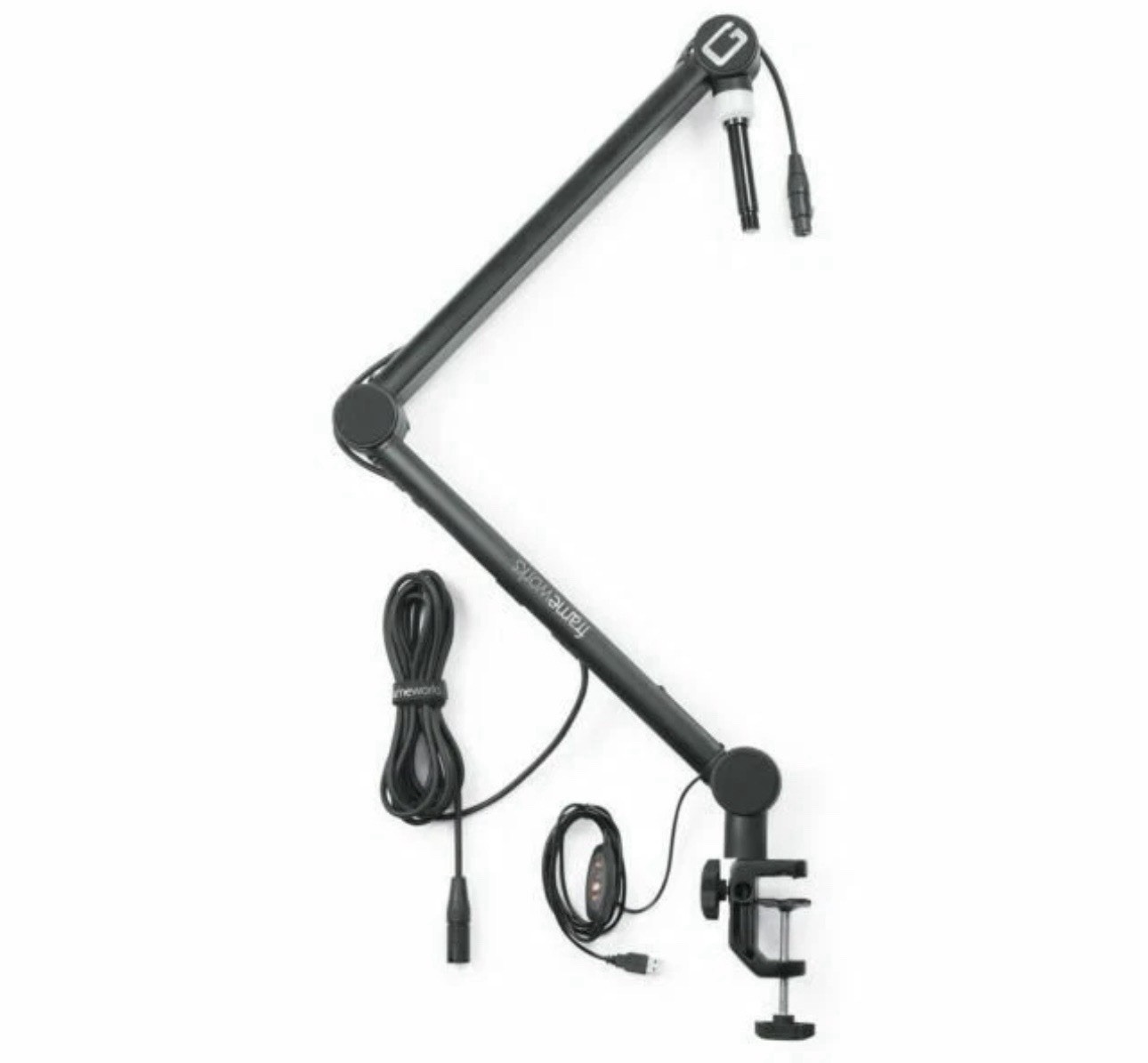 Gator Frameworks Pro Broadcast Boom Mic Stand w/ LED Light - GFWMICBCBM4000