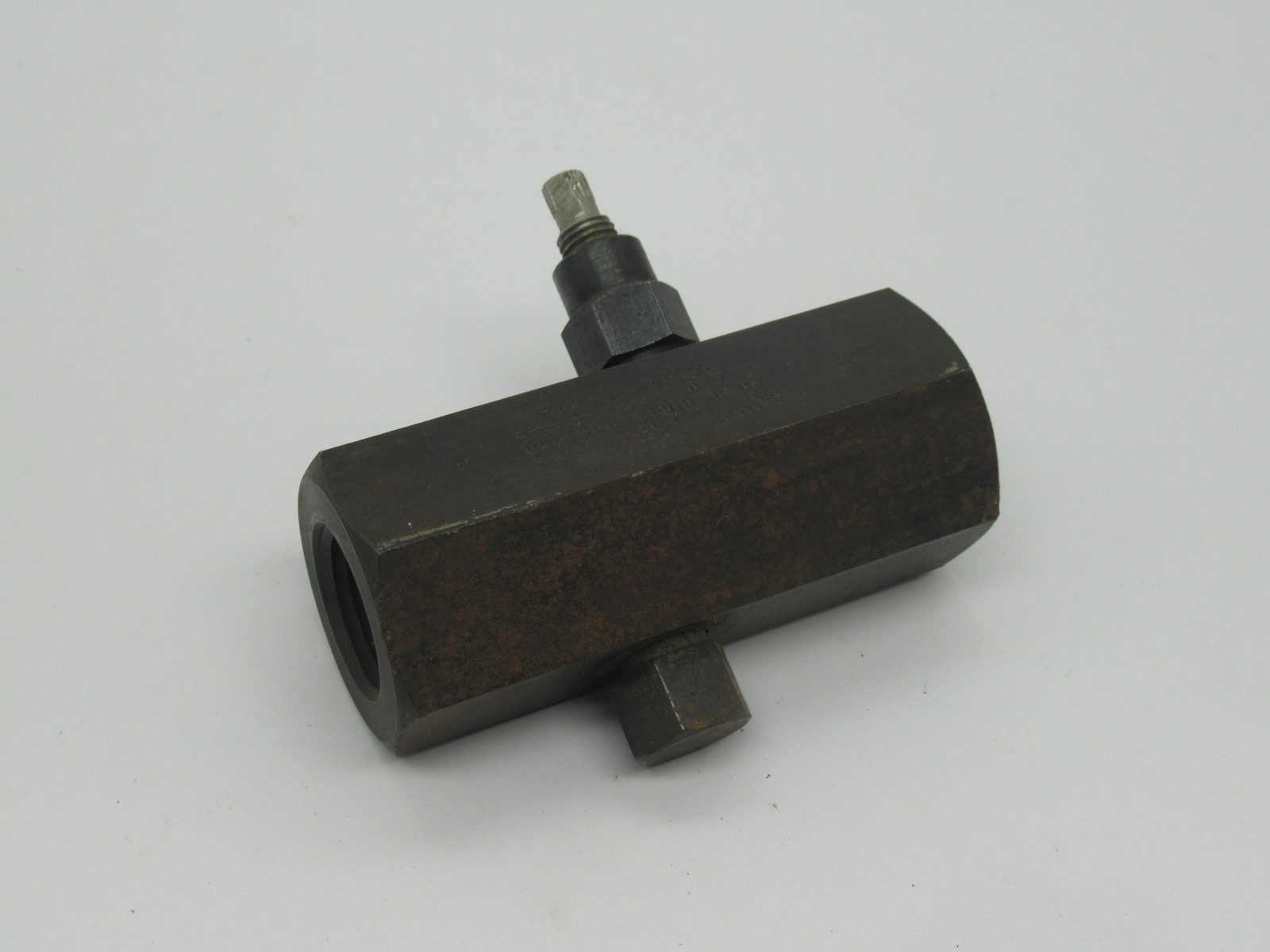 Deltrol F30S Carbon Steel 1/2" Flow Restrictor *Missing Nut* USED