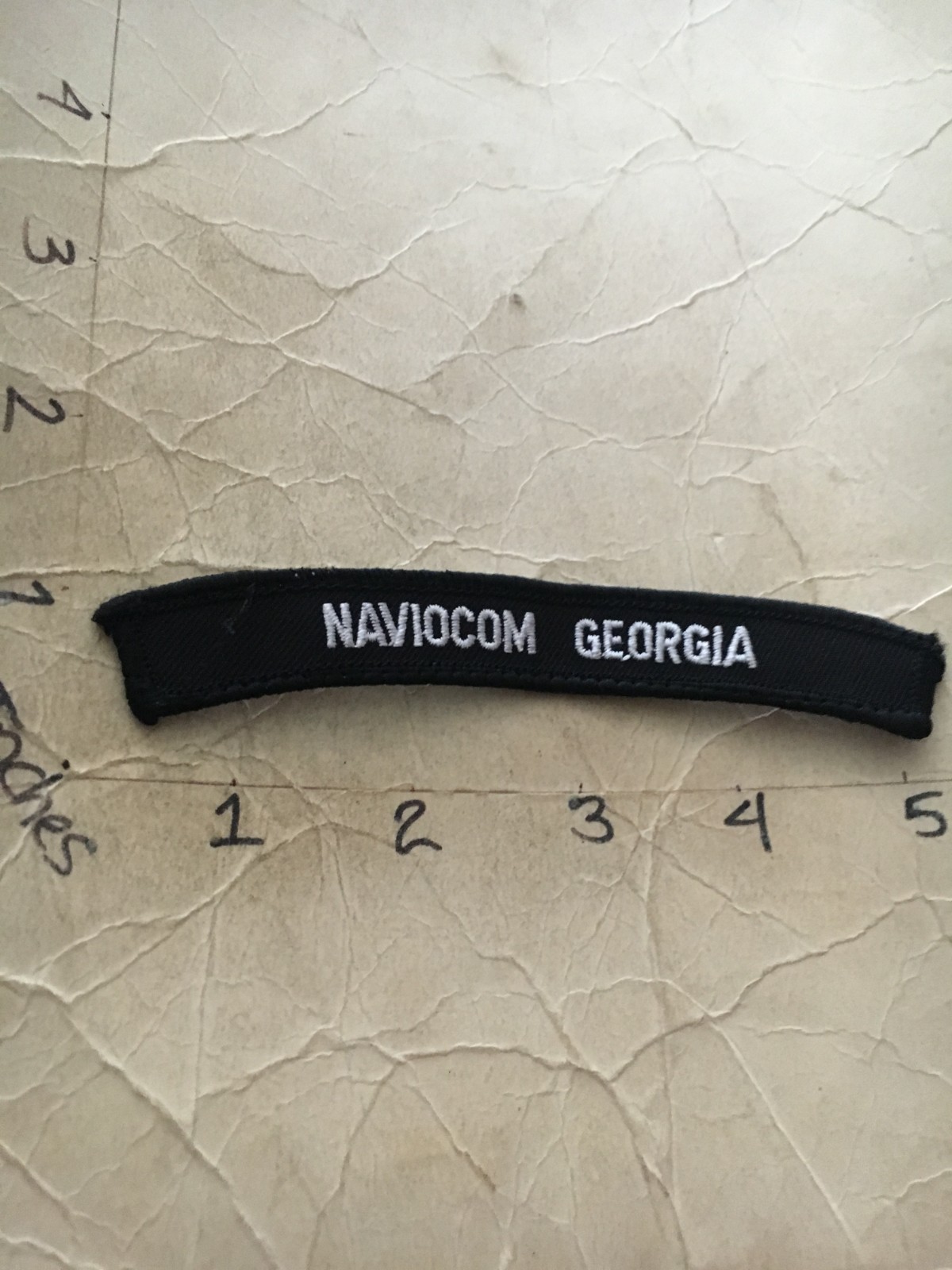 US NAVY SHOULDER STRIP TAB rocker Patch NAVIOCOM Georgia