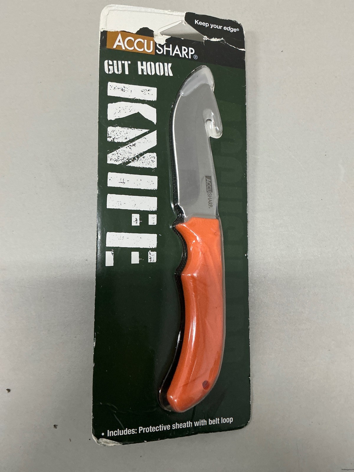 ACCUSHARP Gut Hook Knife for Game Processing, Precision Skin