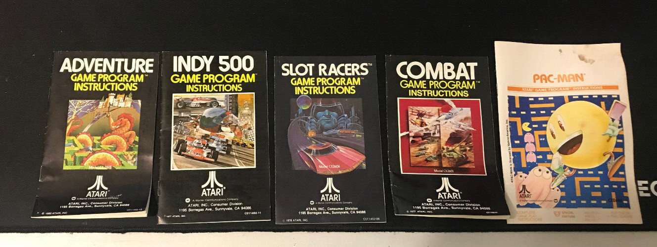 Official Atari 2600 Set Console With Assorted Games ~ Excellent!