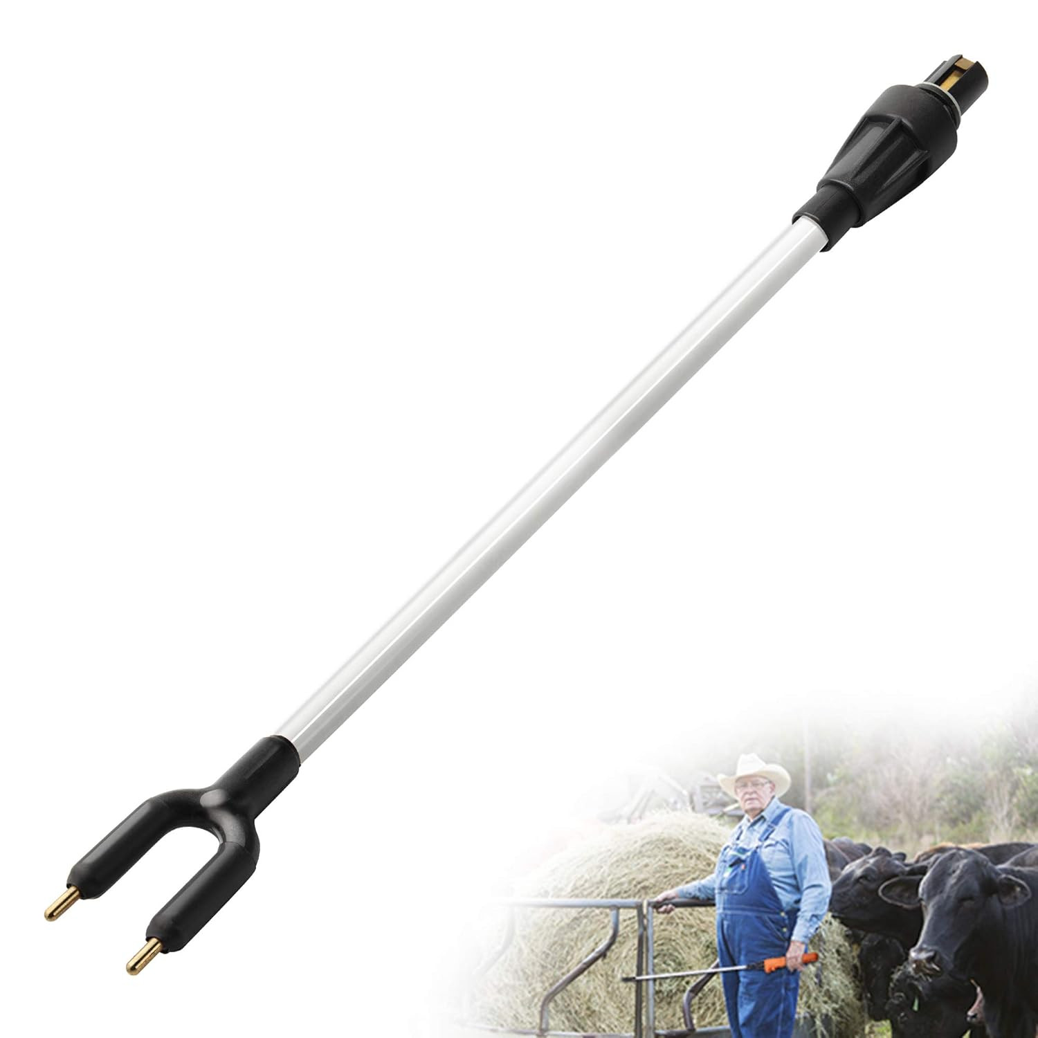 X Series Livestock Prod Replacement Shaft(32.7In) Fit for  43.7In Cattle Prod X