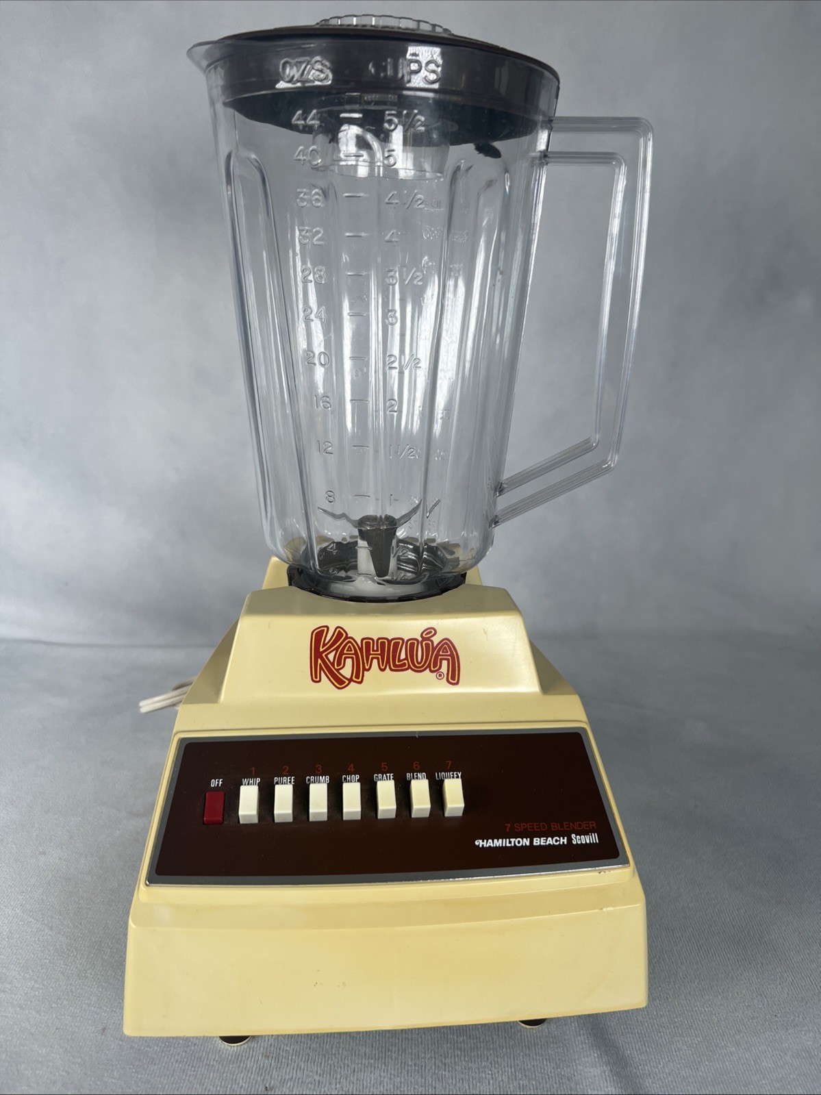 Vintage Kahlua Hamilton Beach Scovill 7 Speed Blender Tested Barware Tiki Drink