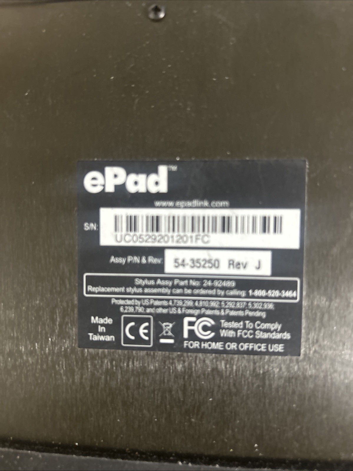 ePad Interlink 54-35250 Wired Signature Pad w/ Stylus