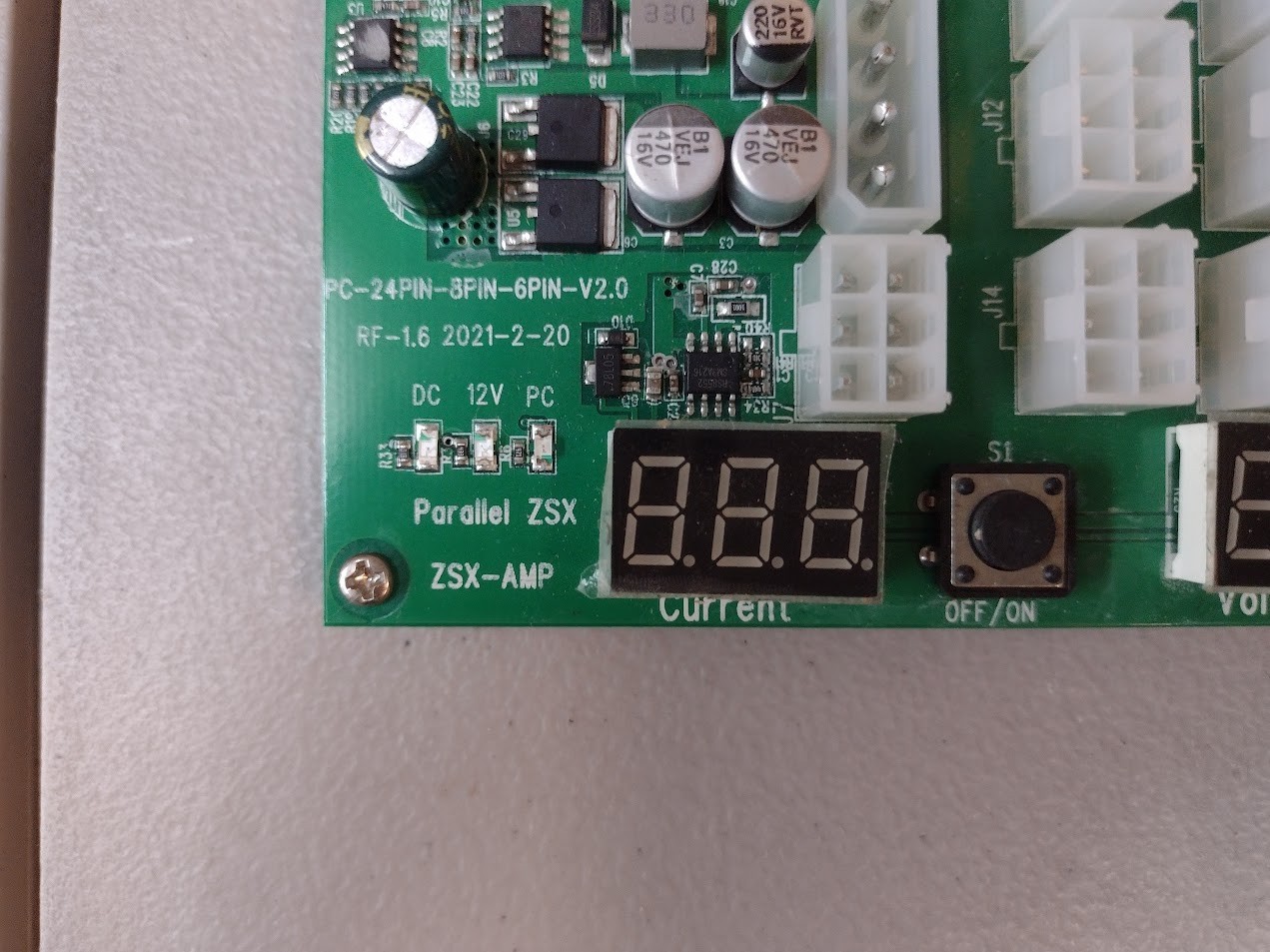 Parallel Miner ZSX ZSX-AMP Breakout Board