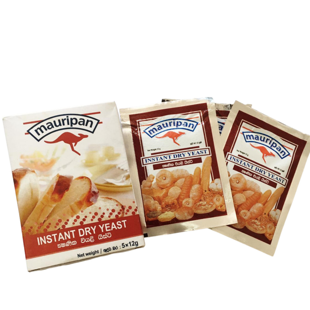 12g × 5 MAURIPAN High Active Instant Dry Yeast Sachets for Baking Free Shipping