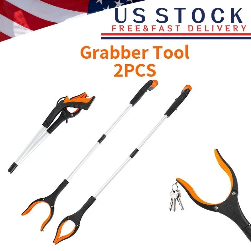 Heavy Grabber Tool Industrial Pick Up Stick Hand Grip Reach Trash Reacher