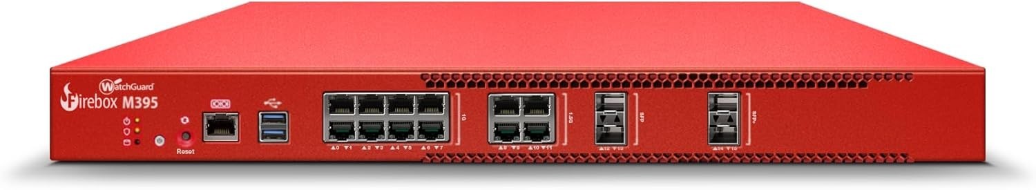WatchGuard Firebox M395 Firewall Appliance w/ 1 YR Standard Support WGM39500601