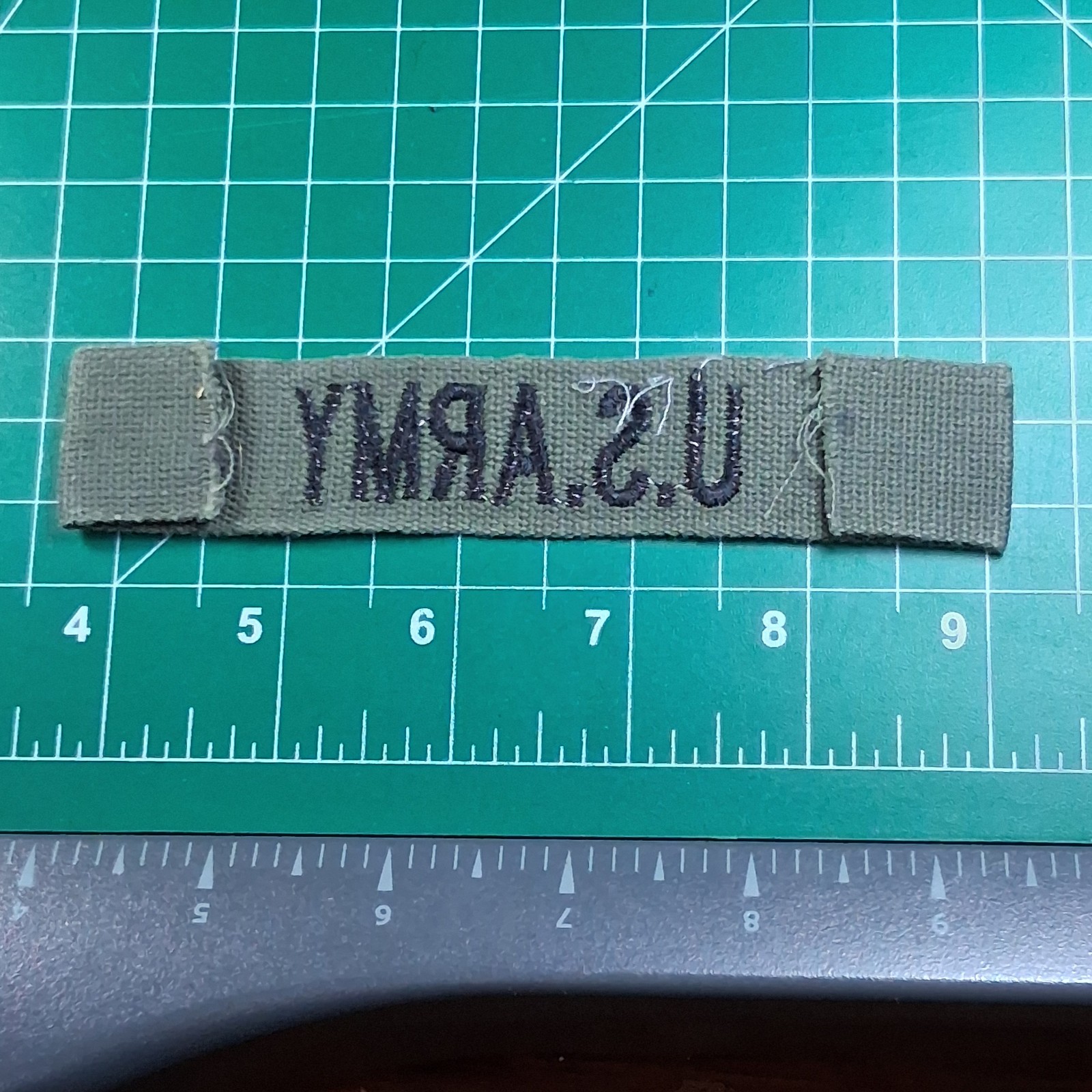 US Army Black Embroidered Tape Military Patch
