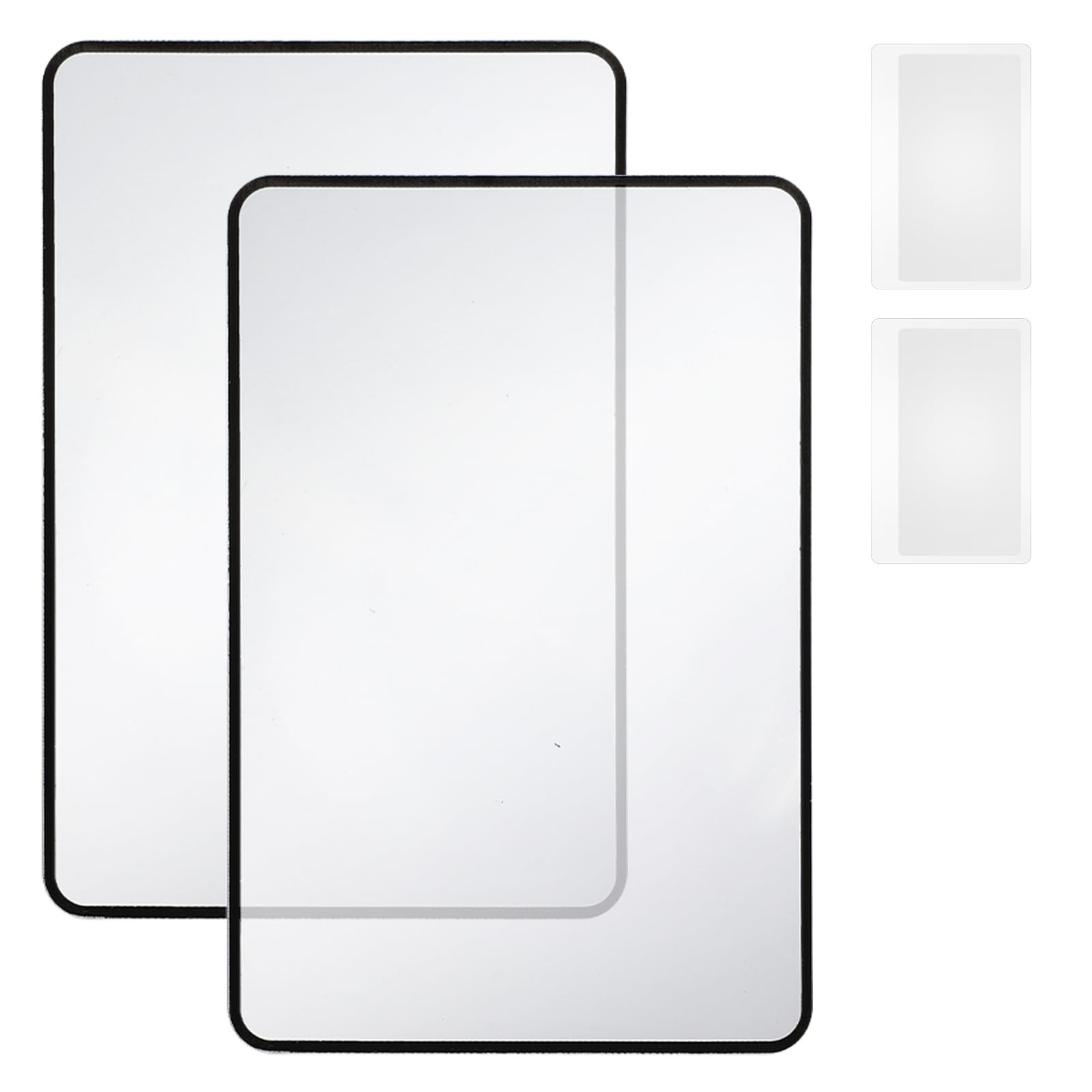 Dimeho 4 Pcs Page Magnifying Sheet 3X 5X Clear Lightweight Magnifier Flat Pla...