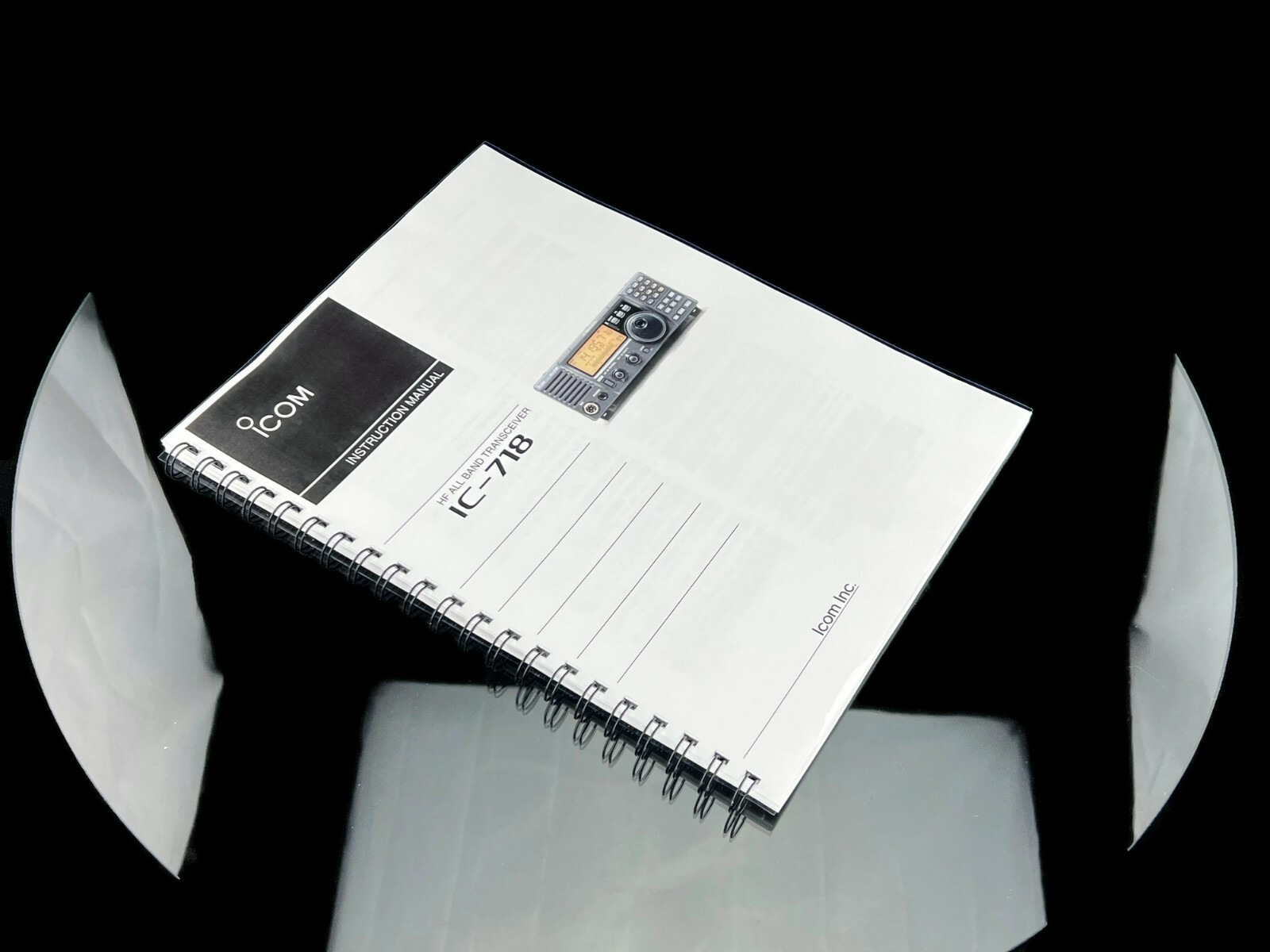 Icom IC-718 Instruction Manual User Guide COIL BOUND -Free Shipping