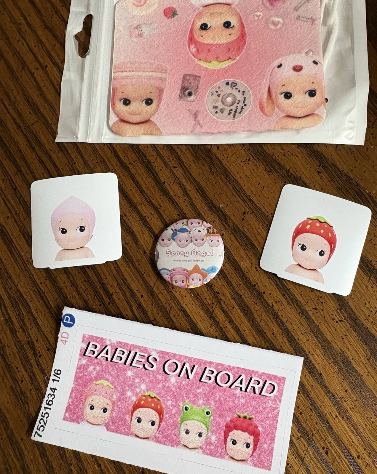 Sonny Angel Magnet Air Freshener Pin Babies On Board Sticker Misc Pack Gift