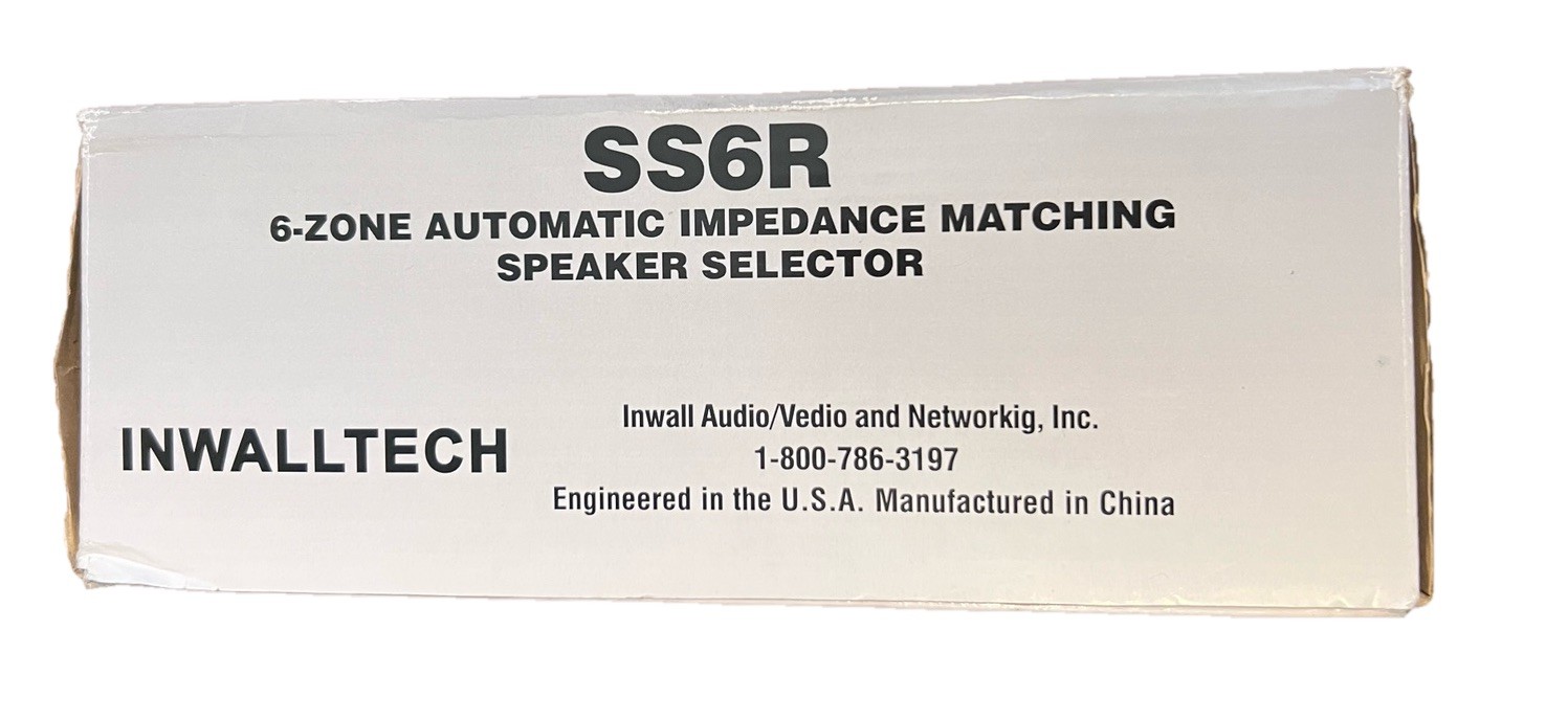 Inwalltech SS6R - Impedance Matching 6 Pair Speaker Selector
