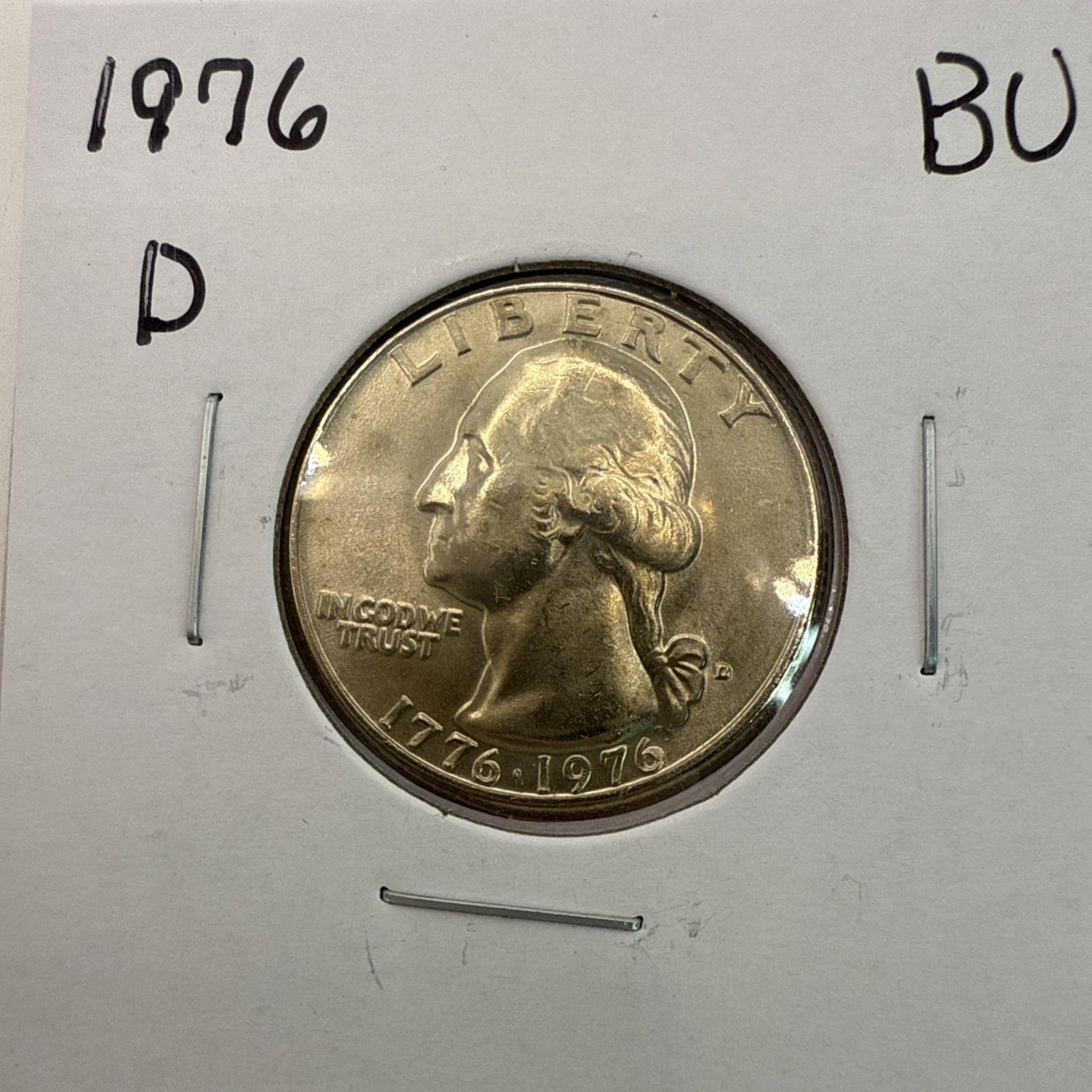1976-D Washington Quarter BU (Brilliant Uncirculated) Denver Mint