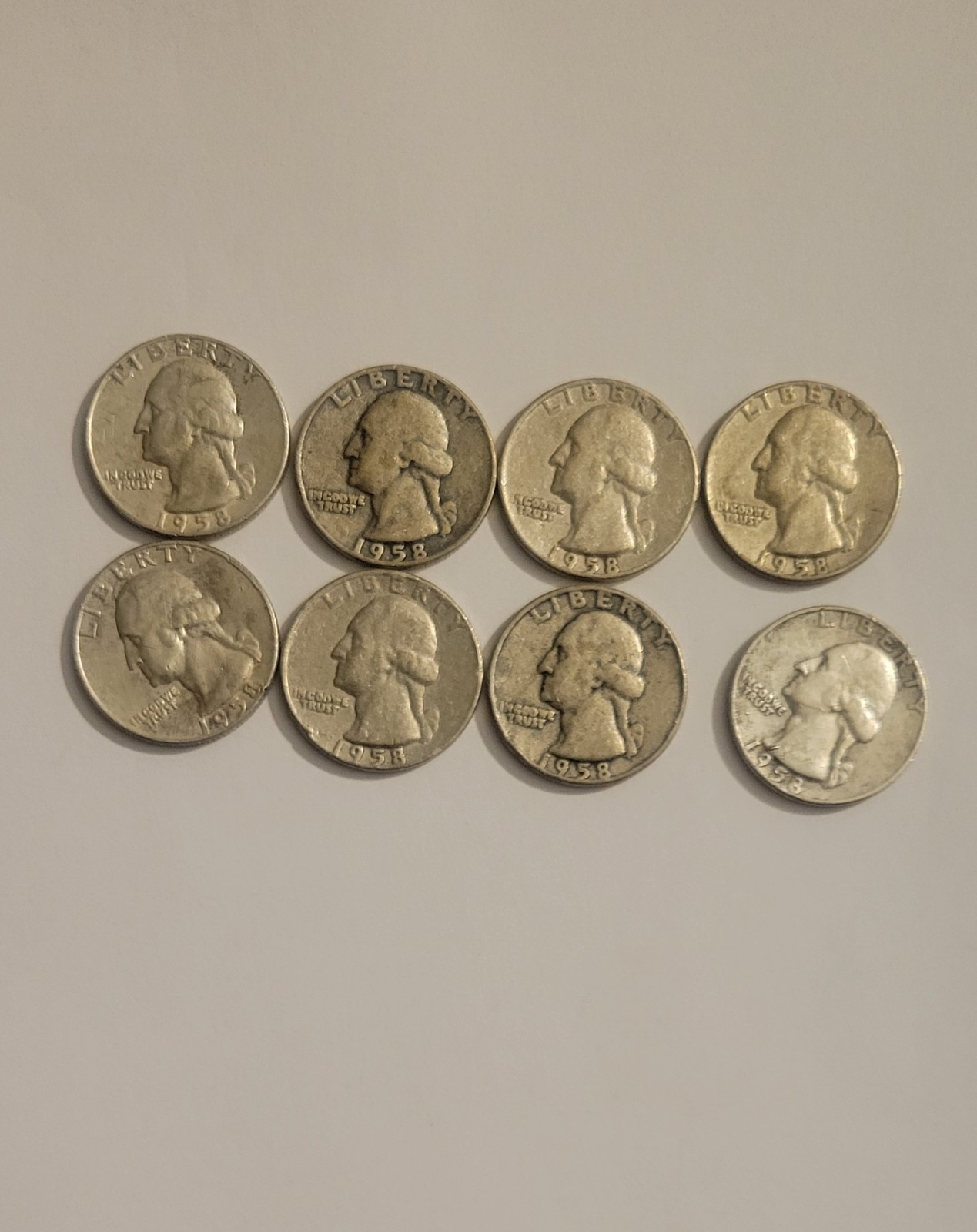 1958-D Silver Quarters