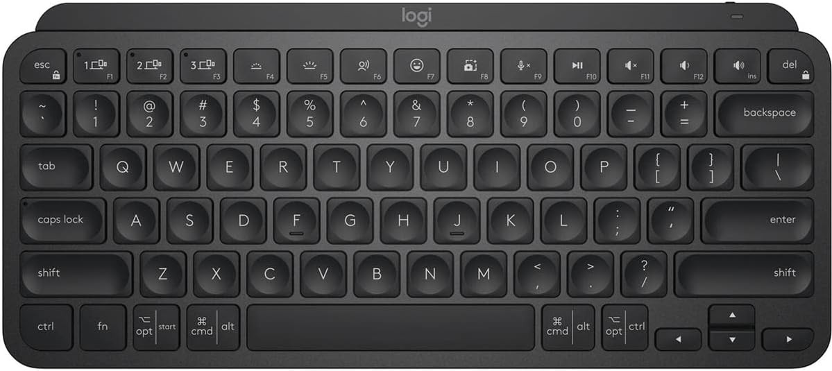 Logitech MX Keys Mini Minimalist Wireless Illuminated Keyboard Black