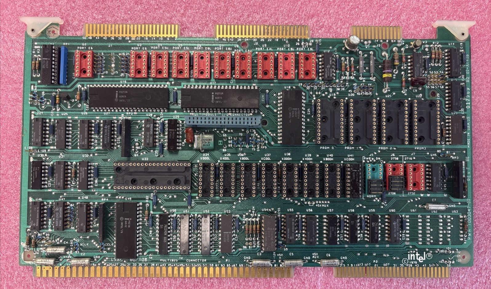 Vintage Intel SBC 80/10B MULTIBUS BOARD W/ SCHEMATICS