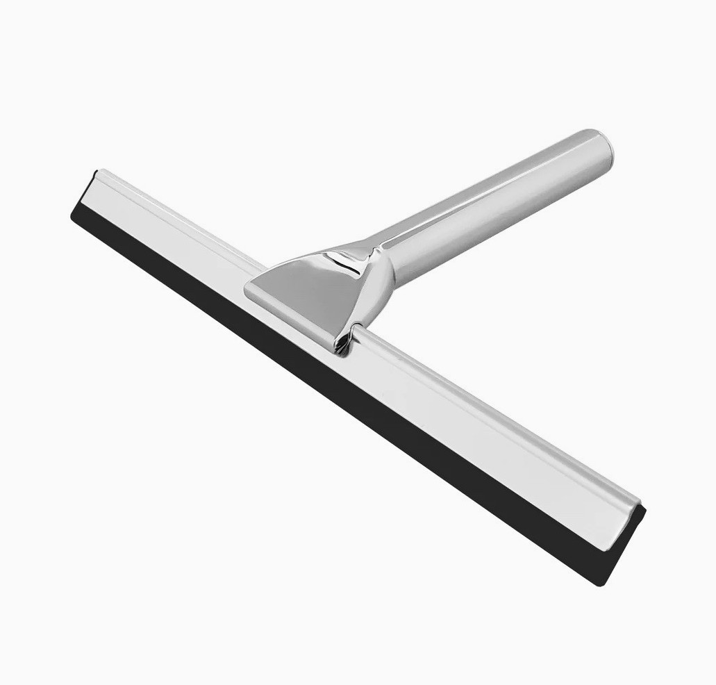 BAI Luxury Stainless Steel Shower Squeegee, Polished Chrome  100% Authentic
