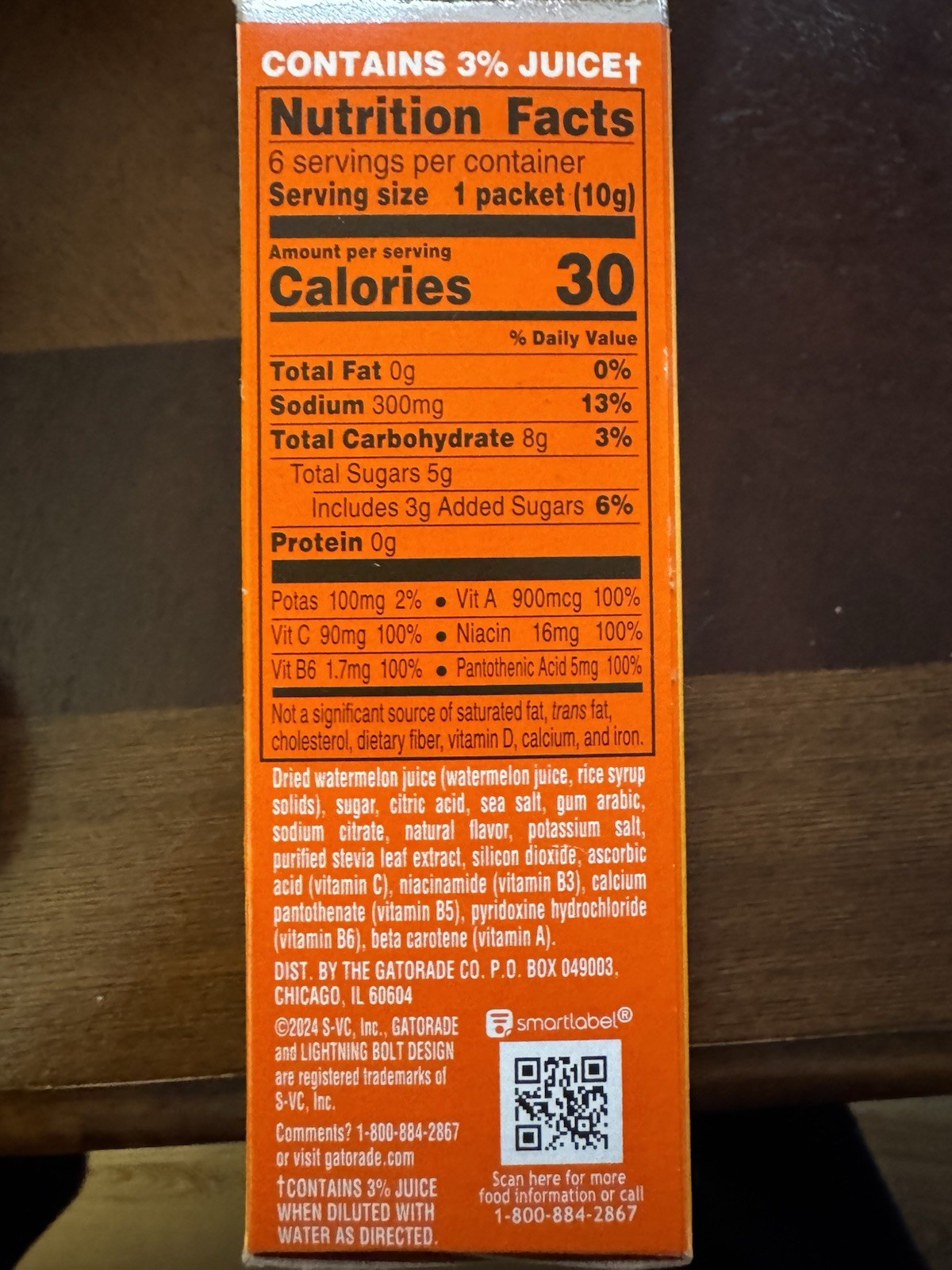 Gatorade Hydration Booster Tropical Mango Electrolyte Drink Mix, 6 Packets