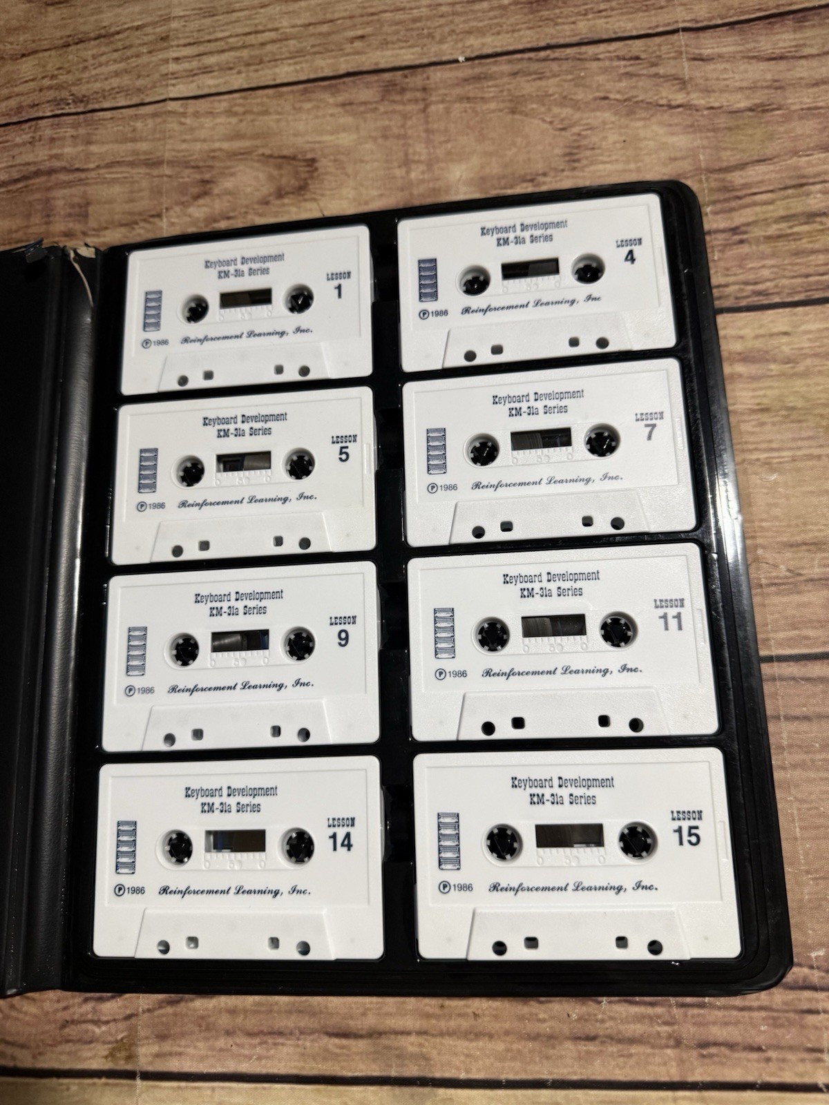 Vintage Keyboard Development KM-31A Cassette Set Reinforcement Learning 1986