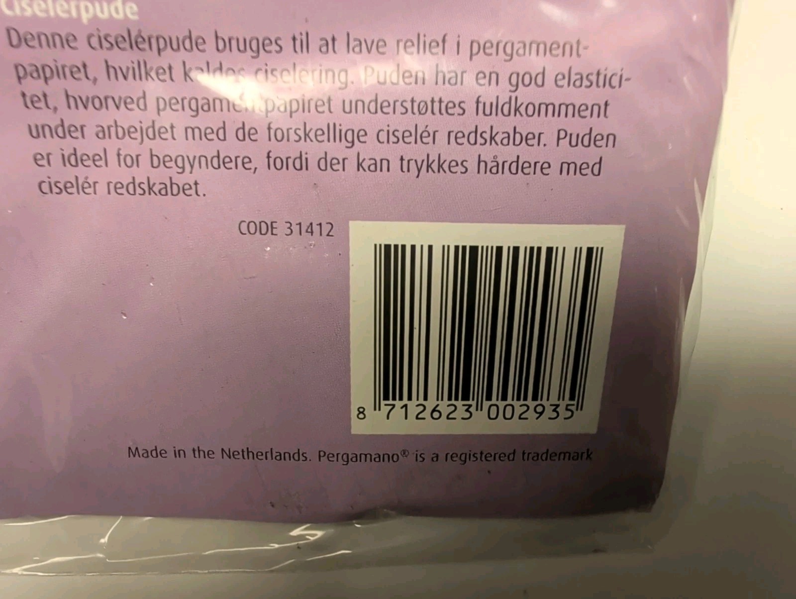 NIP Embossing/Perforating Pad By Pergamano Code 1419 Netherlands