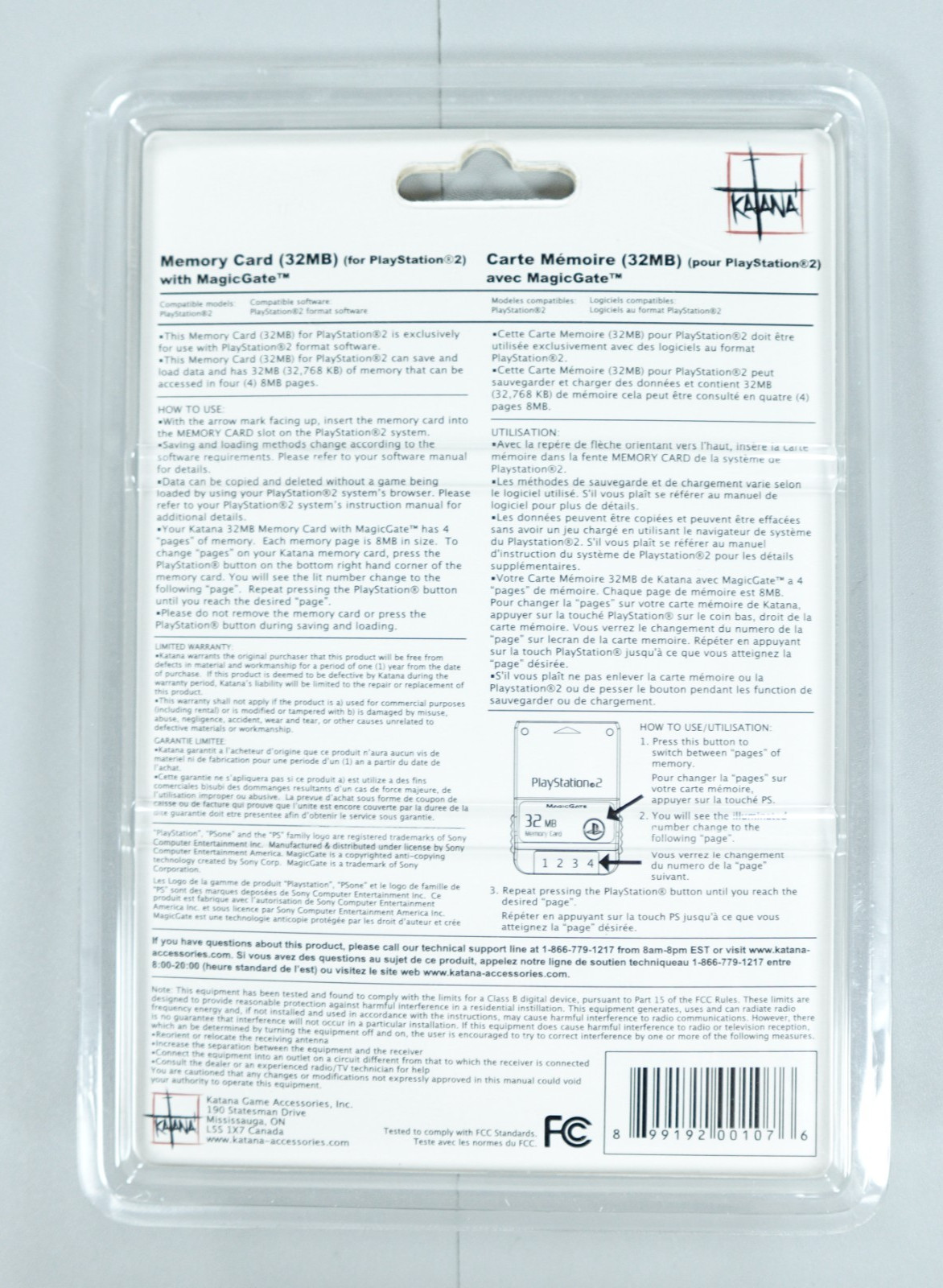 KATANA 32MB MagicGate Multi-Memory Card PS2 Playstation 2 Official Licensed NEW