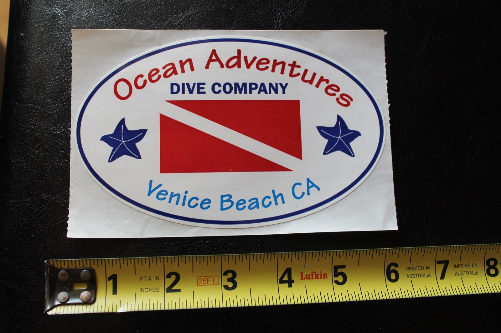 OCEAN ADVENTURES VENICE Scuba Snorkel Dive Diver Vintage Surfing/Diving STICKER